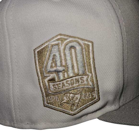 Tampa Bay Buccaneers New Era 59FIFTY Cap - Cream & Gold - Size 7 5/8 - Picture 6 of 9